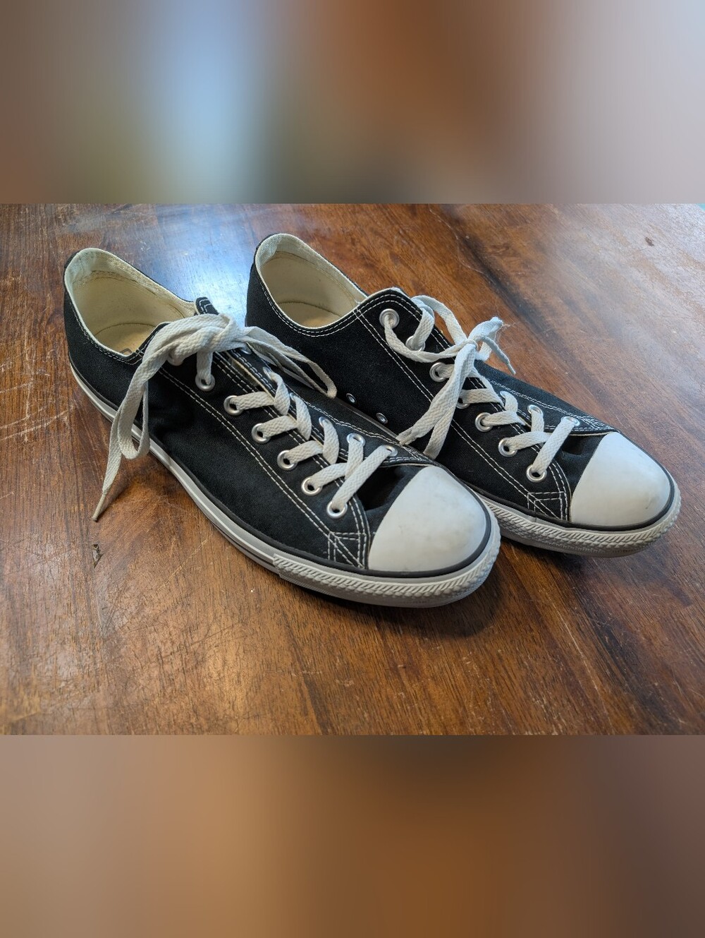 Converse Chuck Taylor All Stars Low Top Shoes Canvas Black White Men 12 Women 14